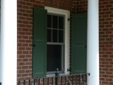 Functional shutters. Gauged (individual bricks tapered) jack arches over windows 