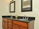 Up to date vanity style with retro floortile